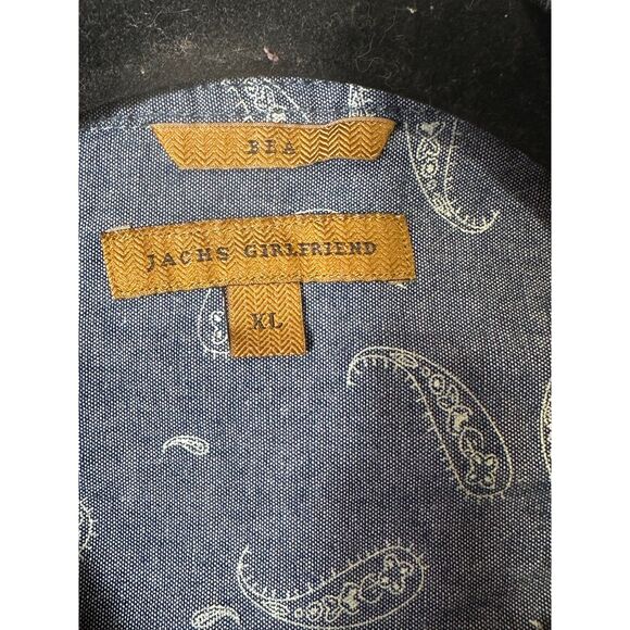 Zach's Girlfriend Bea Long Sleeve Snap Up Shirt Blue/Pink/Gray Flannel Size XL - Picture 2 of 5